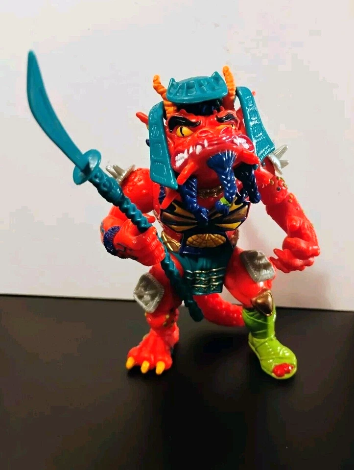 Figura Tortugas Ninja Adolescentes Mutantes Dragón Cabeza Hot 1992 Compañeros de Juego De Colección TMNT Foto 4 de 4