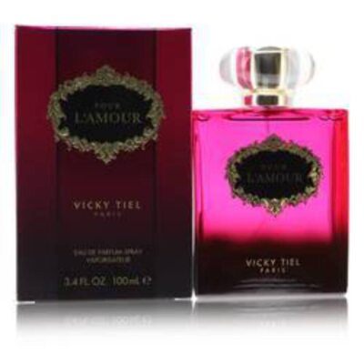 Vicky Tiel Pour L'Amour Women Eau de Parfum Spray, Floral, 3.4 Oz new unsealed