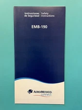AEROMEXICO SAFETY CARD--E190