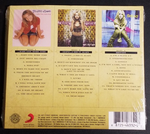 BRITNEY SPEARS - TRIPLE FEATURE - NEW SEALED CDs - 3x Discs - Picture 2 of 2