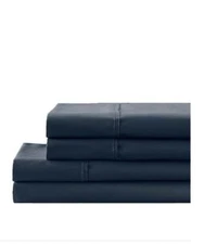 California Design Den by NMK 300 Thread Count Cotton Sheet Set, Blue Size King