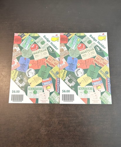 Menge 2 Masters Abzeichenhalter Karten vom Augusta National Golf Course - Bild 5 von 12