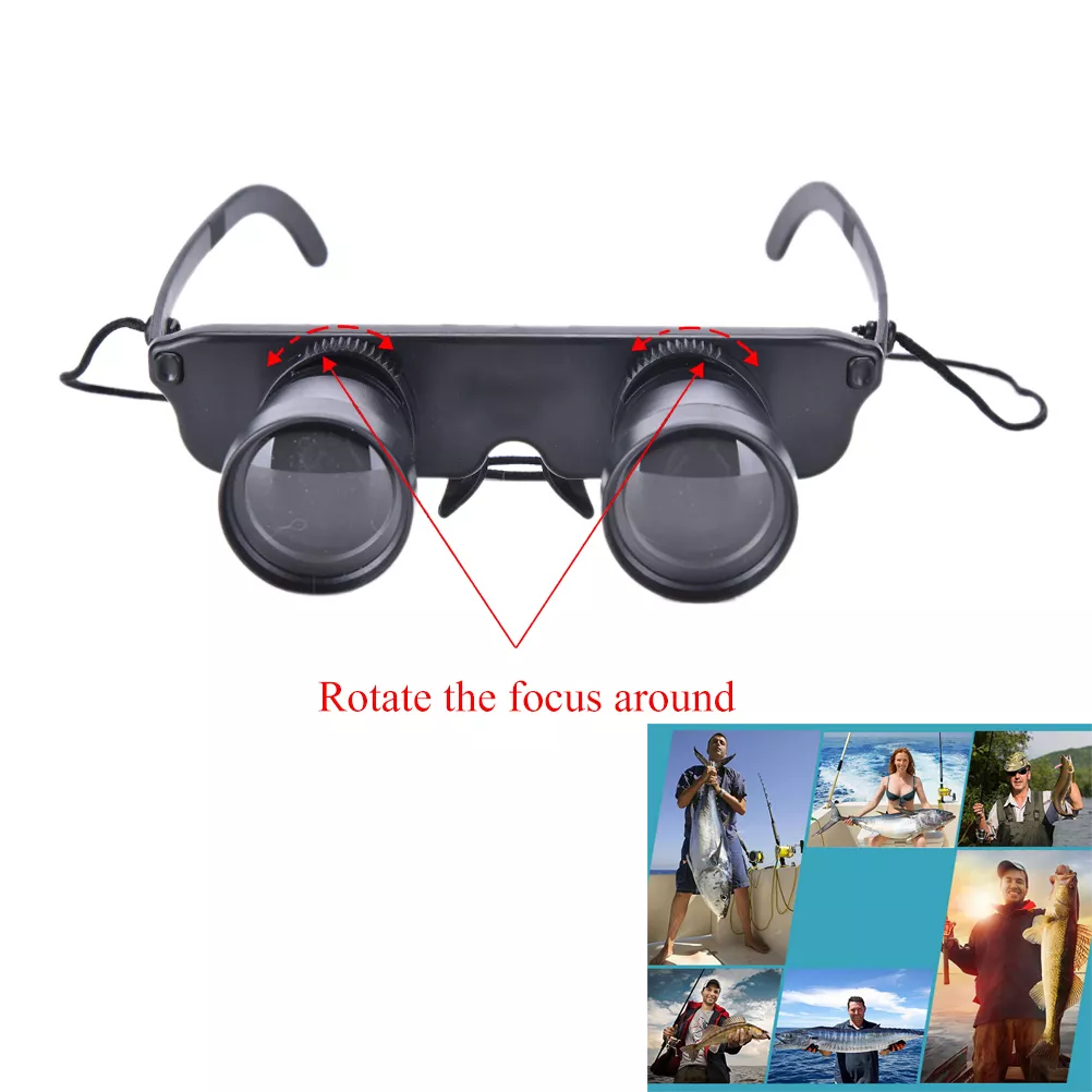 3x28 Magnifier Glasses Style Outdoor Fishing Optics Binoculars