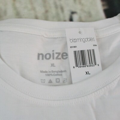 Noize T-Shirt XL (44/48) Men New Year New Meh Funny Novelty White