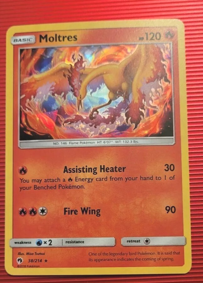 Moltres HP 120 Cracked Ice Pokémon Card No. 38/214 | eBay