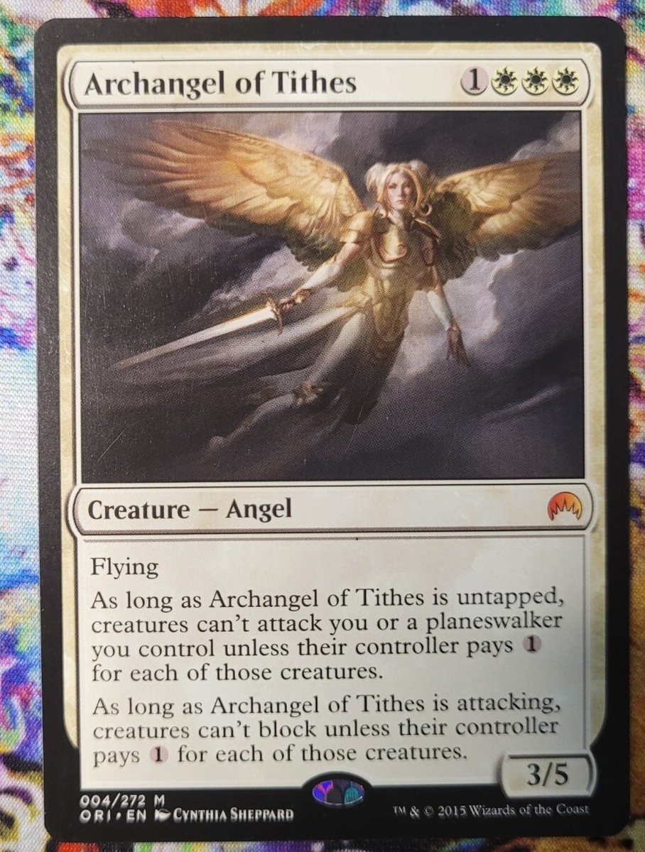 Archangel of Tithes 1x FOIL ORI MTG Magic Origins Mythic MINT white Archangel of Tithes 1x FOIL ORI MTG Magic Origins Mythic MINT white
