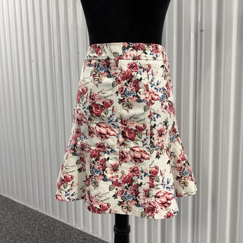 White House Black Market Women’s Pink Floral Pencil Skirt Size 0 - Picture 3 of 8