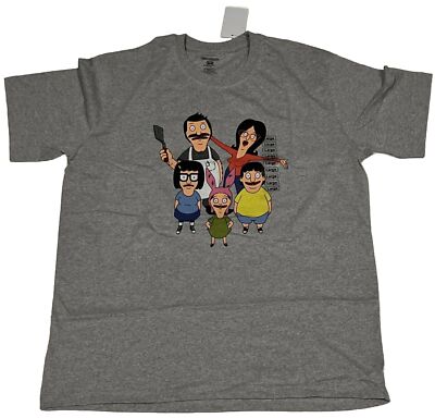 20th Century BOB'S BURGERS Family Cartoon Tv Show T-Shirt LARGE NEW w/ TAGs