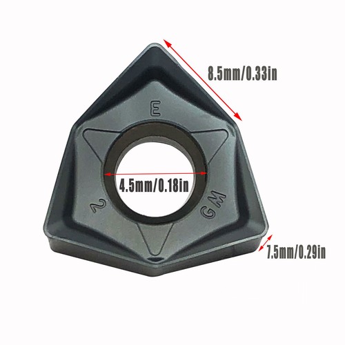 10 insertos de giro de carburo indexables WNMU080608EN-GM alimentación rápida doble cara - Imagen 27 de 30