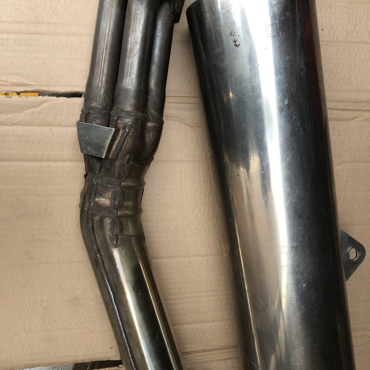 Kawasaki ZX 12 R ZX12R Complete Exhaust Down Pipes Titanium
