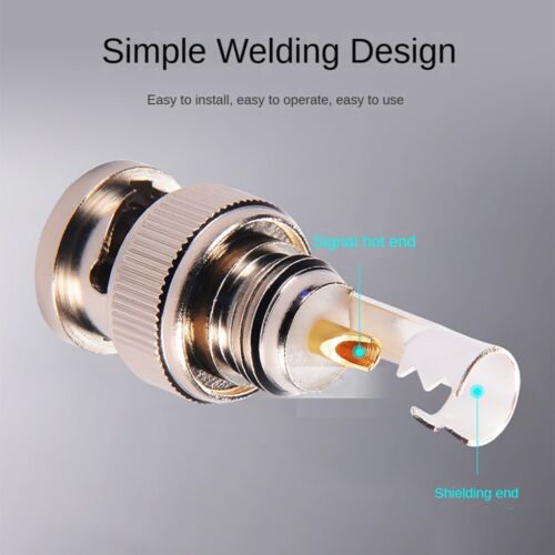 BNC male to BNC female jack plug Straight RF Adapter 50/75ohm Coaxial Connector - Picture 5 of 13