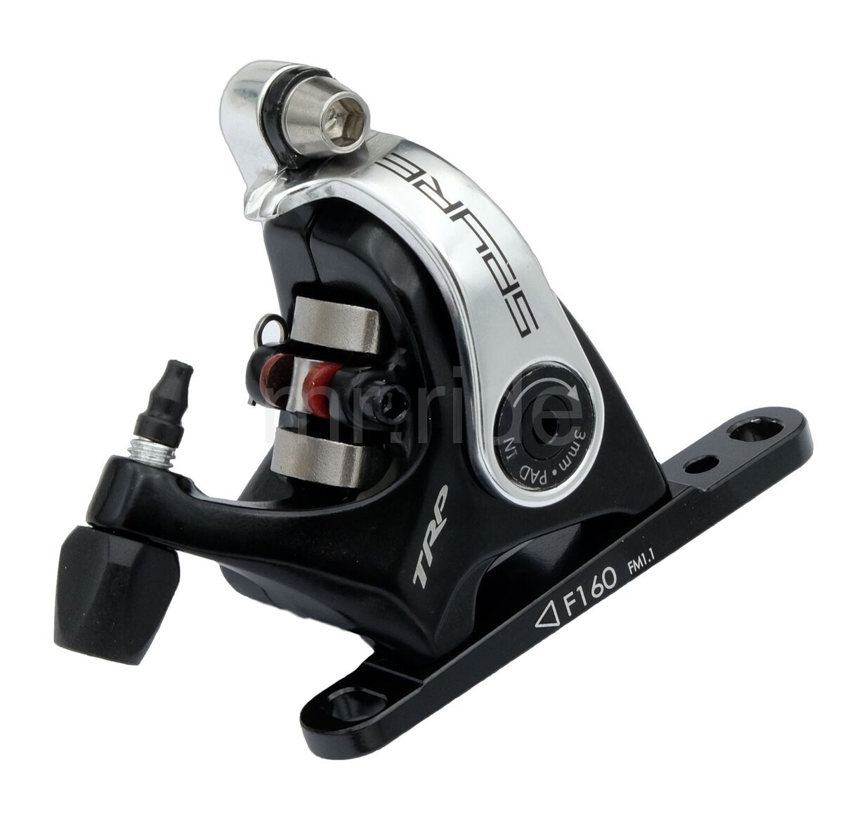 TRP Spyre Flat Mount Front+Rear Disc Brake Set BLK/SIL+160mm TRP Spyre Flat Mount Front+Rear Disc Brake Set BLK/SIL+160mm