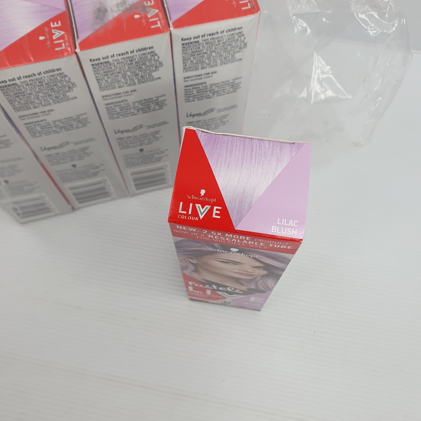 5 x Schwarzkopf Live Colour Pastels Lilac Blush 75ml Semi Permanent