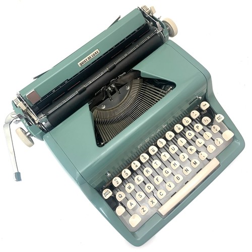 NEUWERTIG 1956 türkisgrün Royal Quiet de Luxe Schreibmaschine funktioniert Pica Klassiker Vintage - Bild 11 von 13
