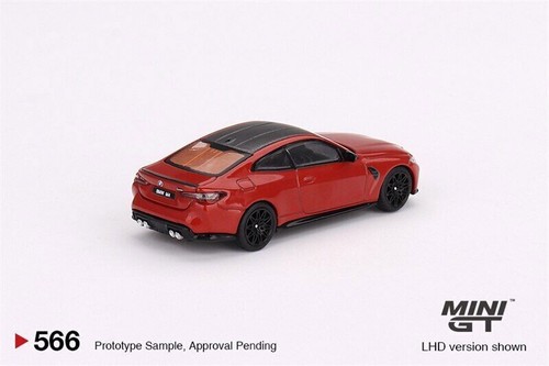 MINI GT 1:64 BMW M4 Competition G82 Toronto Modello Auto LHD rosso metallizzato - Foto 4 di 4