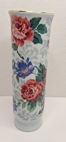 Victorian Rose Vase Kimiko Ikeda Otagiri Japan Vintage 6 3/4" - Picture 8 of 8