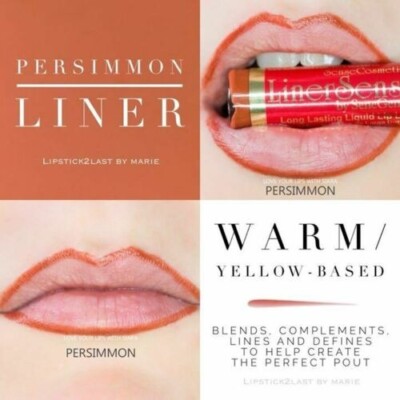  LinerSense Waterproff liquid Lip Liner LipSense PERSIMMON Color - NEW SEALED
