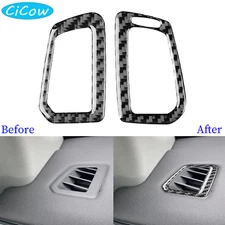 Interior Demist Air Vent Cover For Land Rover Discovery Sport 15-19 Carbon Fiber