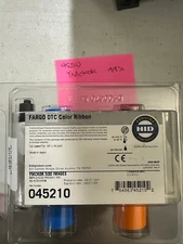 Fargo 45210 YMCKOK Color Ribbon - For Fargo DTC4500 DTC4500e - 99% left SHIP NOW