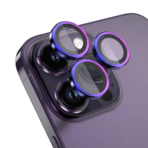 Metal Ring Camera Lens Protector Tempered Glass For iPhone 12 13 14 15 16 - 第 3/143 張圖片
