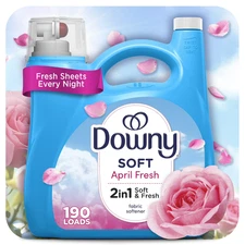 Downy Liquid Laundry Fabric Softener and Conditioner, April Fresh Scent, 140 fl