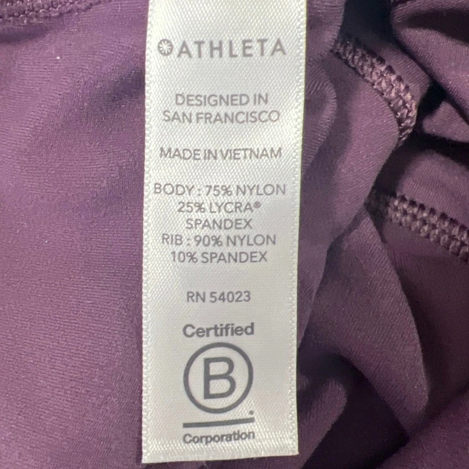 Athleta Studio 2.5" Purple High Waist Acivewear Training Gym Yoga Shorts Sz XXS - Image 4 of 4