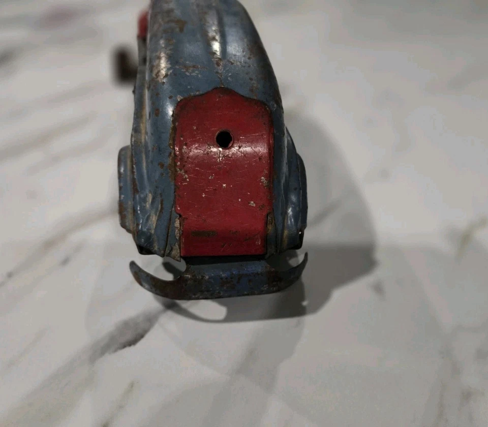 Camión cisterna de acero prensado Marx vintage raro juguete años 30 acero prensado original Foto 4 de 4