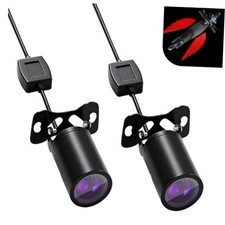 Motorcycle Projector Lights Angel Wing Led Underglow Kit Night High 2 Pcs Red