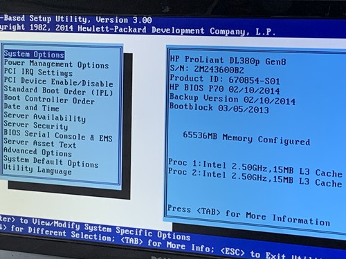 HP ProLiant DL380p Gen8 2x Xeon E5-2640 2.5GHz 64GB RAM 5TB HDD NO OS Good - Picture 3 of 8