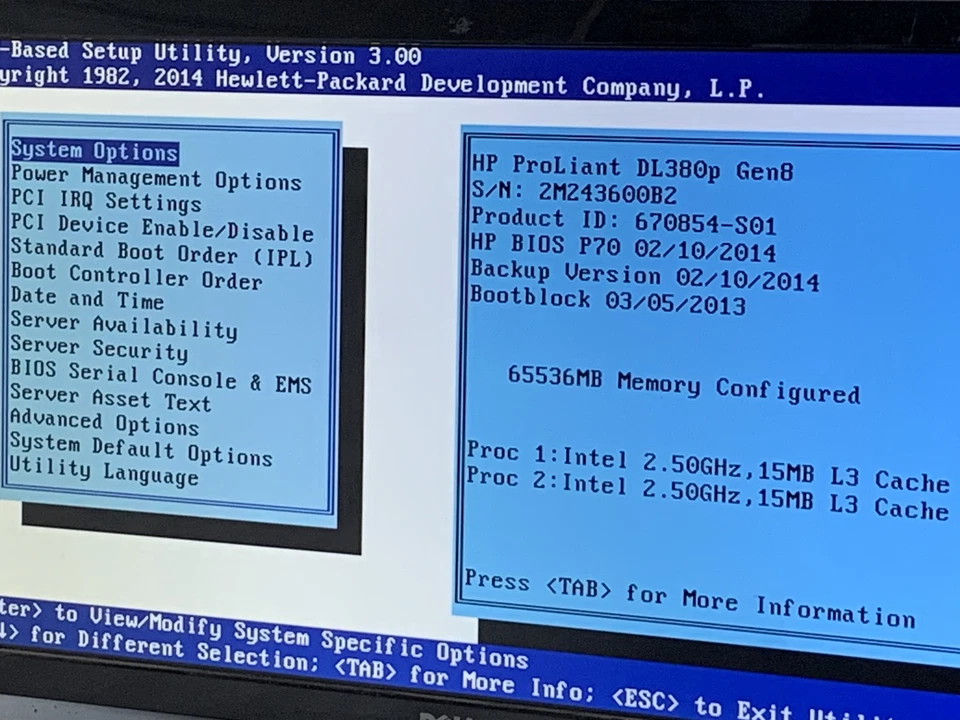 HP ProLiant DL380p Gen8 2x Xeon  E5-2640 2.5GHz 64GB RAM 5TB HDD NO OS Good - Image 3 of 4