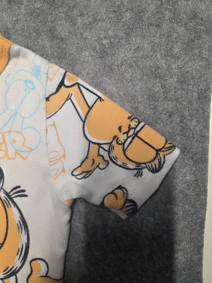 Garfield Boys' Long Sleeve Top Casual T Shirt White Size 6 Crew Neck Half Sleeve - Image 4 of 4