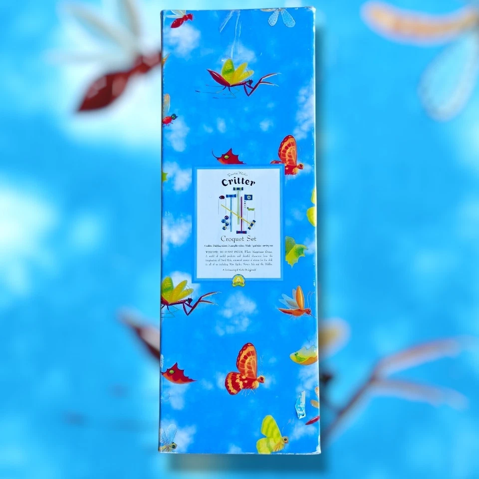 Conjunto de Croquete David Kirk's Critter 2003 Sunny Patch Super Raro Novo Na Caixa - Imagem 2 de 4