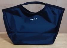 agnes b. Black Tote Bag SY199 - Stylish Design, Nylon Material