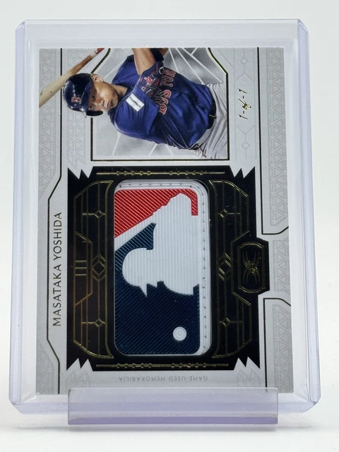 Masataka Yoshida 2024 Topps Definitive MLB Logoman Patch 1/1 #DLP-MY Q6633
