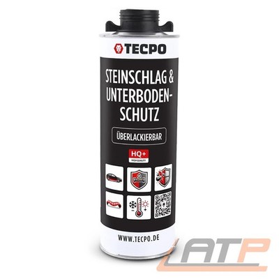 TECPO 1 L UNTERBODENSCHUTZ BITUMEN HQ+ SCHWARZ ÜBERLACKIERBAR STEINSCHLAGSCHUTZ 