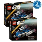 LEGO Star Wars Captain Rex Y-Wing Microfighter 75391 Building Toy Set 99Pcs 2 Pk
