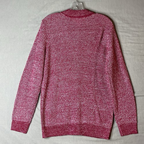 Easy Essentials Cardigan Sweater Womens M Full Zip Comfy Knit Jacket Pockets - Picture 5 of 11