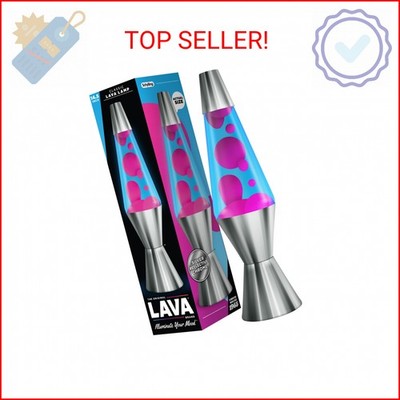 The Original Lava  Lamp - 14.5'' Techno Chrome - Classic Liquid Motion Lamp - Pin