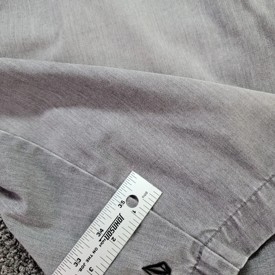 Volcom Shorts Men 34 Gray Corpo Class Chino Faded Grunge Skater Rock 10" - Image 4 of 4
