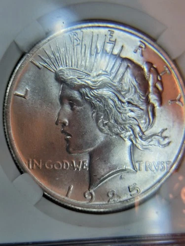 Peace Dollar Coins 1922 & 1925 $1 Silver Uncirculated Uncertified 0.9 Fineness!!