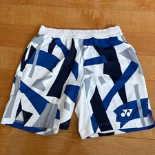 YONEX Badminton Game Pants JP S White/Blue