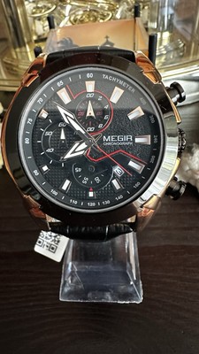 Herren Uhr, Armbanduhr MEGIR Chronograph NEU 
