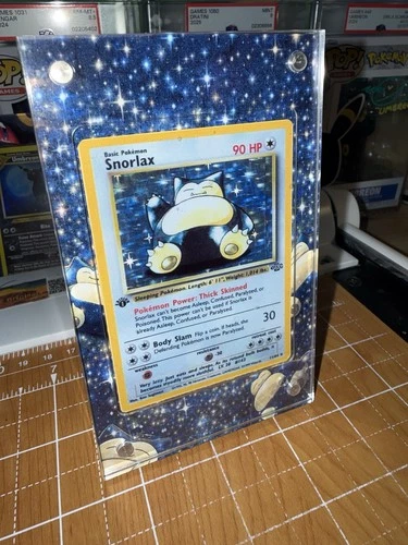 Snorlax 27/64 1st Edition Jungle Rare Pokemon Magnetic 🧲 Extended Art Case