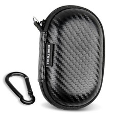 Earbud Case Holder Earphone Case Wired Headphone Storage Pouch Carbon Black