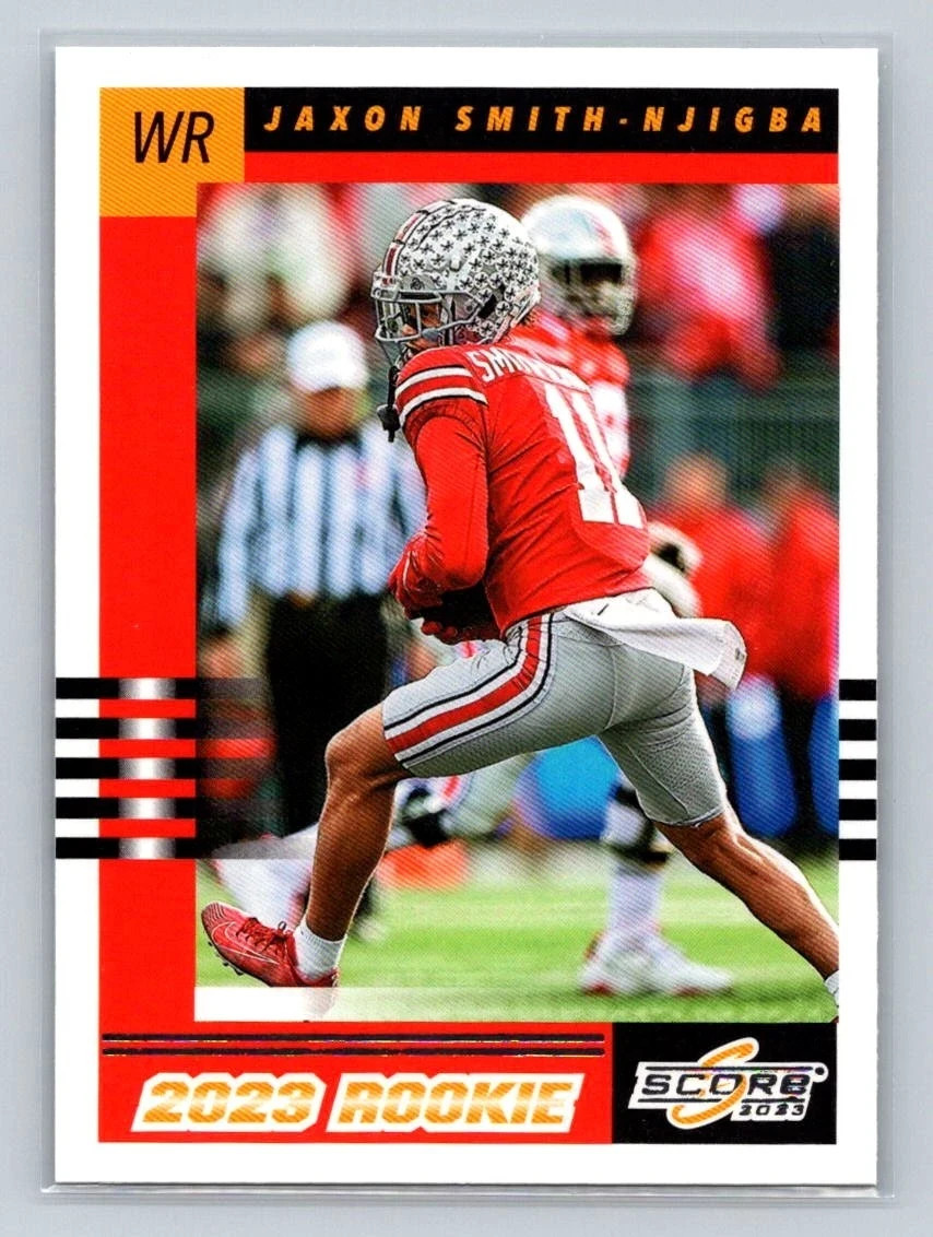 2023 Panini Score Jaxon Smith-Njigba #8 RC 2003 Throwback Rookie Ohio State NM