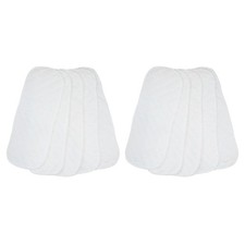 10PCS Cotton Cloth Baby Diapers Inserts Liners 3 Layers Reusable Newborn Nappy H