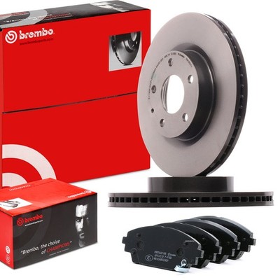 BREMBO Bremsenset Vorne Bremsscheiben Beläge für MAZDA 3 Schrägheck (BM, BN)