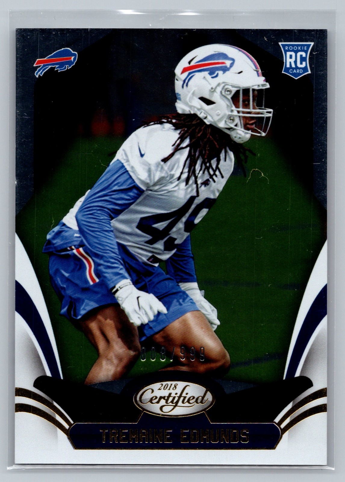 Tremaine Edmunds Panini Certified #163 Base