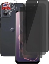  3 3 For Motorola Moto G Power 5G 2024 3 Pack Anti Spy Private Tempered Glass