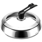 Tempered Glass Lid with 304 Stainless Steel Pot Lid and Ventilation Design
